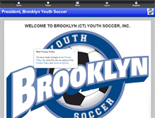 Tablet Screenshot of brooklynyouthsoccer.com